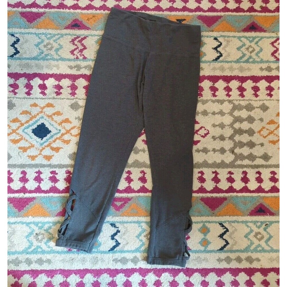 RBX Women's Small‎ Gray Cross Cross Cropped Athletic Pants (S2)